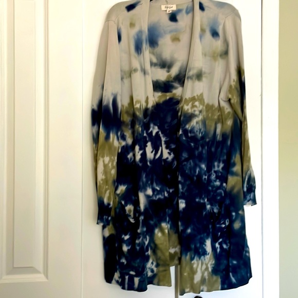 Style&co Thigh length Tie Dye Cardigan size XXL - Picture 2 of 5